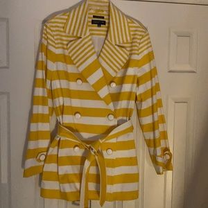 Jones New York. Golden Yellow & White Jacket.